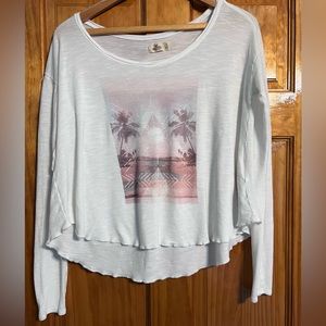 Hollister White Long Sleeve Tee